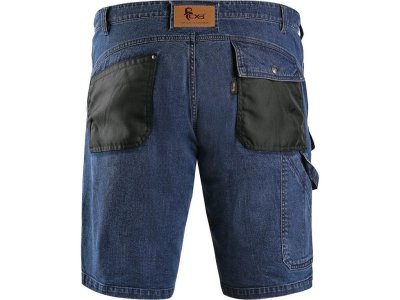 Pánské jeans kraťasy MURET CXS, modro-černé