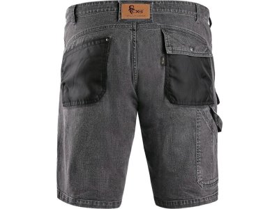 Pánské jeans kraťasy MURET CXS, šedo-černá