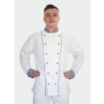 Rondon kuchařský dvouřadý, bílý s pepito kombinací