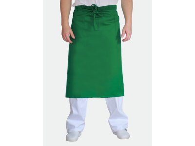 Velká zástěra do pasu s kapsami, zelená