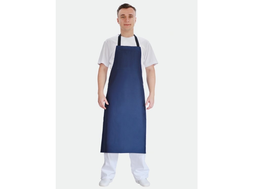 Řemeslnická laclová zástěra tmavě modrá
