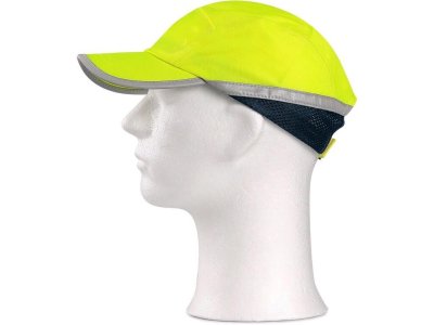 Čepice CRAN CXS s plastovou výztuhou SM923, fluorescenční žlutá