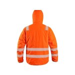 Pánská zimní reflexní bunda CHESTER CXS, oboustranná, oranžovo-modrá