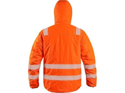 Pánská zimní reflexní bunda CHESTER CXS, oboustranná, oranžovo-modrá