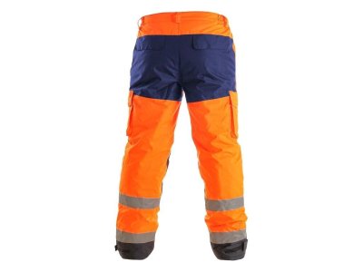 Pánské zimní reflexní kalhoty CARDIFF, oranžové