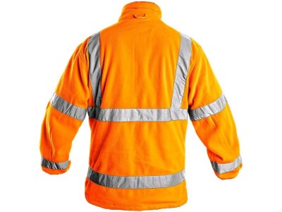 Pánská reflexní fleece bunda PRESTON CXS, oranžovo - modrá
