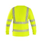 Pánské výstražné tričko OLDHAM CXS, dlouhý rukáv, žluté