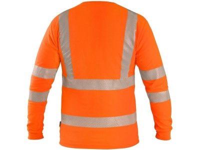 Pánské výstražné tričko OLDHAM CXS, dlouhý rukáv, oranžové